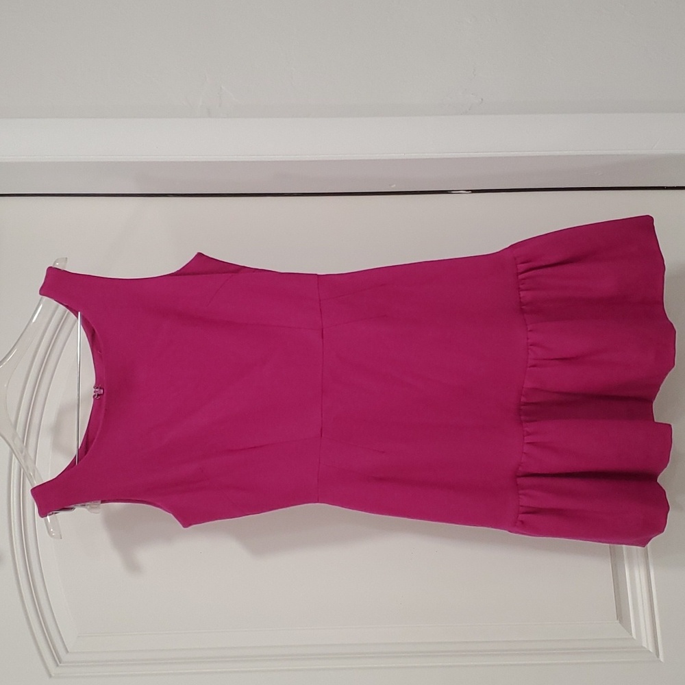 BB Dakota Fuchsia Wool Dress